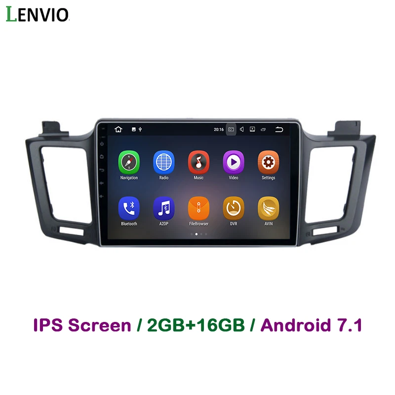 Lenvio 2 Гб RAM четырехъядерный Din Android 7 1 автомобильное радио GPS навигация Мультимедиа