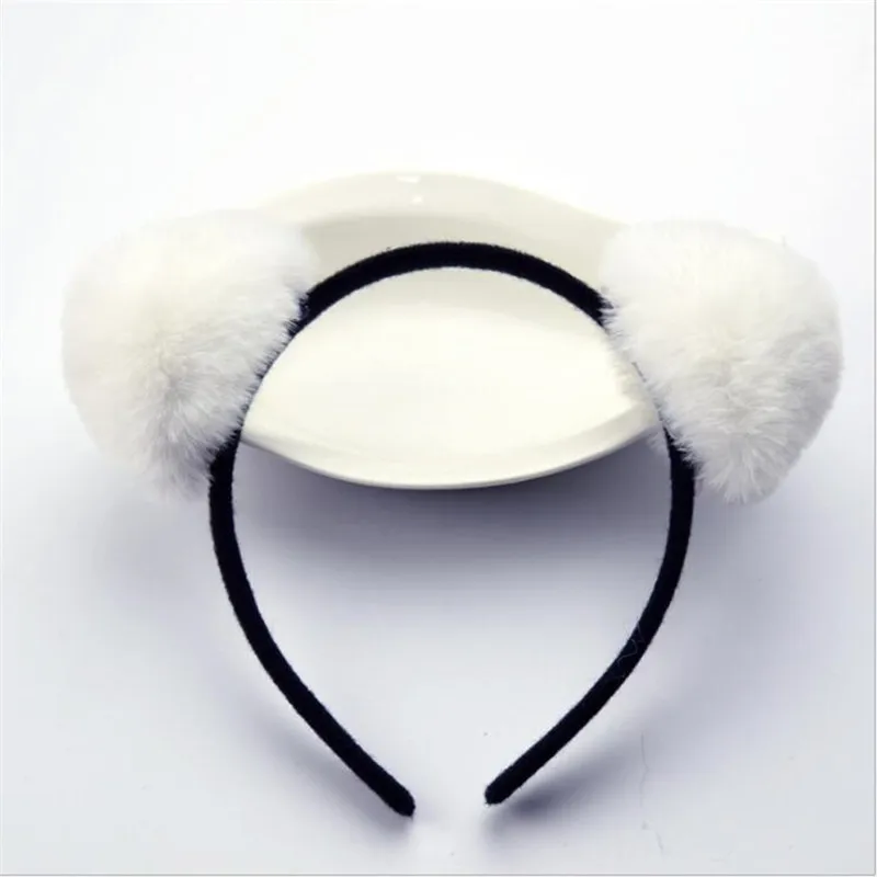 Korean Cloth Short Plush Cat Ear Headband Cute Women Girls Kids Party Festival Fantastic Hair Accessories HairBand | Аксессуары для