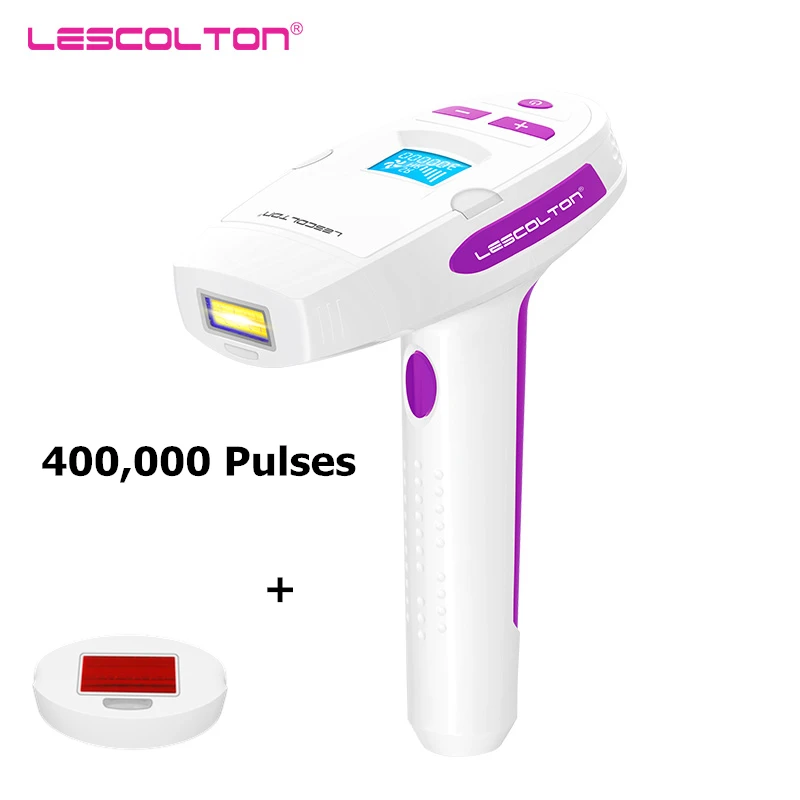 Lescolton IPL лазерная Машинка для удаления волос, перманентное удаление волос, для лица, подмышек, подмышек, бикини, ног, лазерный эпилятор Depilador T006i - Цвет: T006i-400000times
