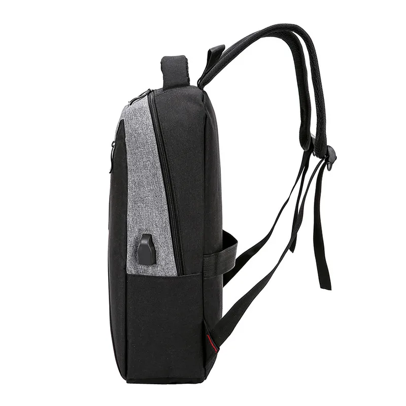 Мужские рюкзаки из парусины с usb зарядкой школьные сумки для подростков