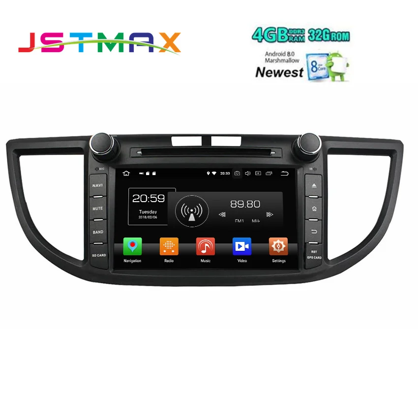 8 &quot1Din 4 GRAM 32G Android 0 для Honda CRV 2012 dvd плеер автомобиля Восьмиядерный gps навигации Руль