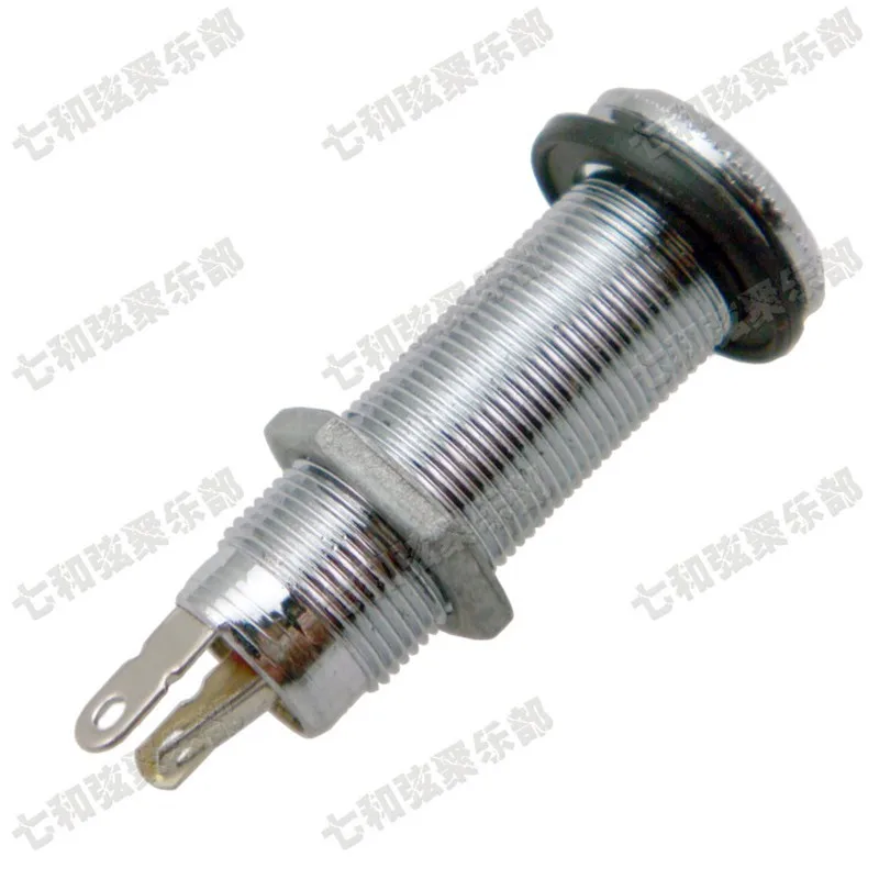 10 шт. хромированный цилиндр с резьбой для басов гнездо гитары 1/4 дюйма 6 35 мм|output