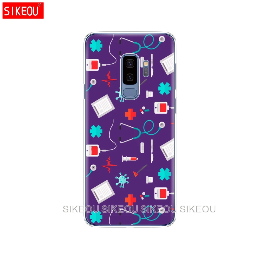 Силиконовый чехол для телефона Samsung Galaxy S9 S8 S7 S6 edge S5 S4 S3 PLUS медсестры врача
