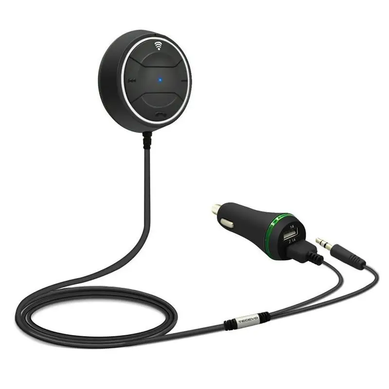 KOOYUTA Handsfree прикуриватель Магнитная база Bluetooth автомобильный комплект MP3 3,5 мм AUX аудио музыкальный приемник адаптер двойной USB зарядное устройство