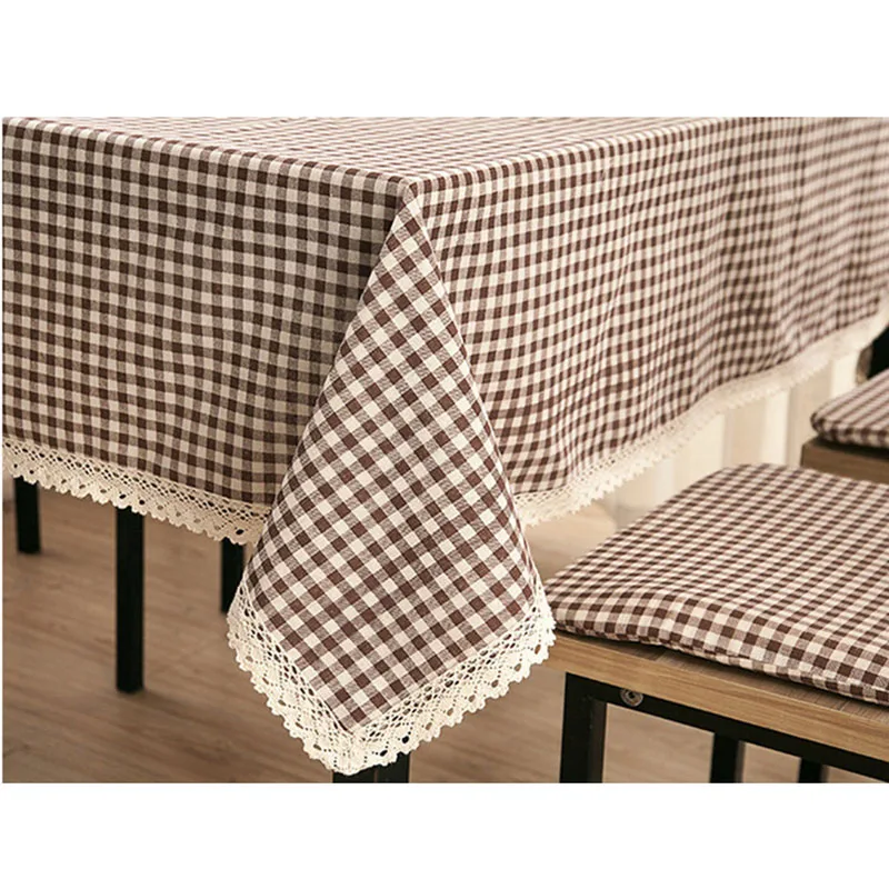 Pastoral Plaid Table cloths Hight quality Lace Printed tablecloths 9 Size available Elegant table cloth home party tischdecke | Дом и сад