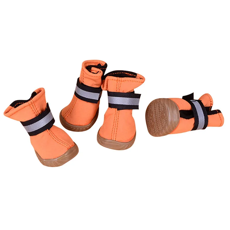 4 шт./компл. WaterproofWinter Pet обувь маленькая собака ботинки для девочек хлопковые нескользящие XS XL для чихуахуа товары для домашних животных