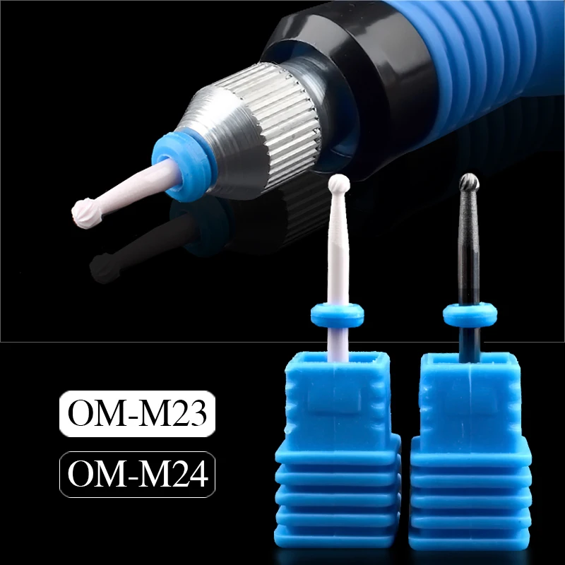 1Pc Ceramics & Alloy Small Round Head Nail Equipment Drill Machine Manicure Rotary Milling Cutter Bits Tool Kit | Красота и