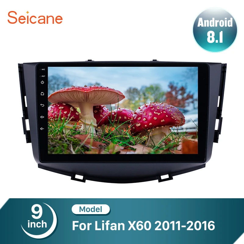 Автомагнитола Seicane 2DIN 9 дюймов HD сенсорный экран GPS радио Android 8 1 для Lifan X60 2011 2012 2016 с