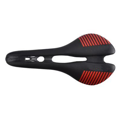 black red stripe bicycle full carbon fiber saddle road bike vtt racing seat Wave selle wide saddle men sans cycling Seat mat bike Spare Parts - Цвет: black red stripe