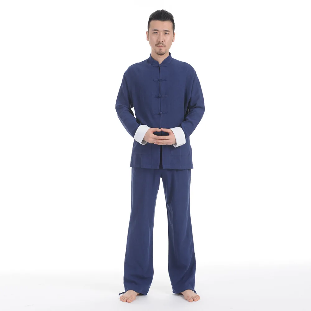 

Linen Wing Chun Tang Suits Martial Arts Kungfu Uniforms Traditional Chinese Clothing Tai Chi Clothes Zestawy sztuk walki