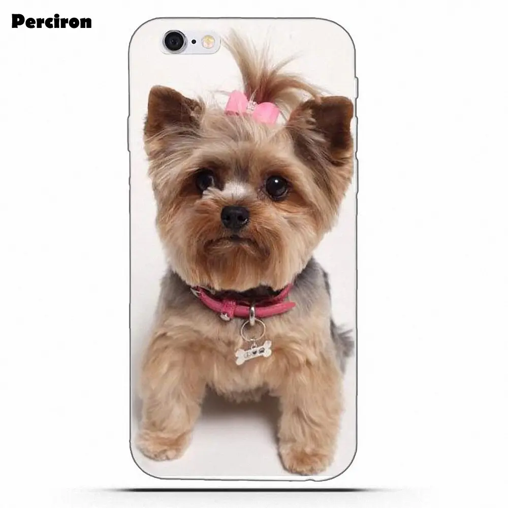 as picture Perciron йоркширского терьера собака, щенок, домашние животные для Galaxy Alpha Core Note 2 3 4 S2 A10 A20 A20E A30 A40 A50 A60 A70 M10 M20 M30 - Цвет: as picture