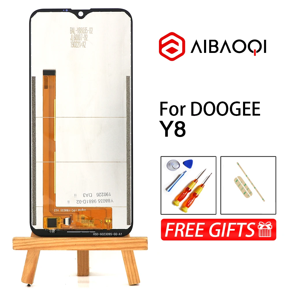 Оригинальный сенсорный экран AiBaoQi 6 1 дюйма + ЖК-дисплей 1280x600 сменная рамка в сборе