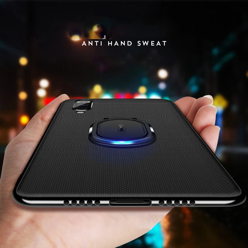Чехлы Mi9 из искусственной кожи для Xiaomi Mi 9 чехол 6 39 '' держатель кольца на палец