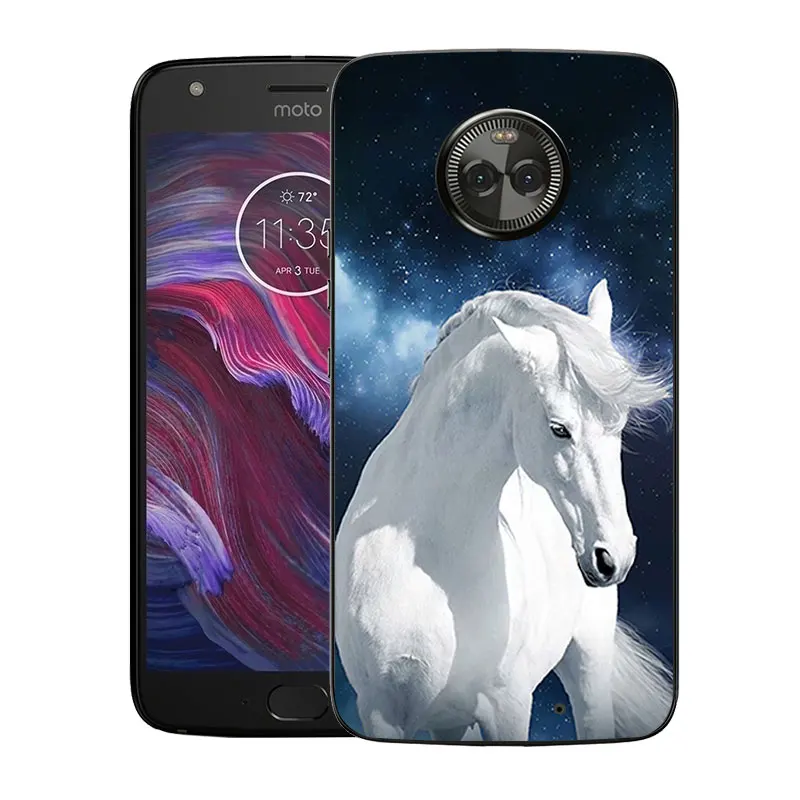 Силиконовый чехол для Motorola Moto X4 задняя крышка XT1900 мягкий ТПУ тонкий