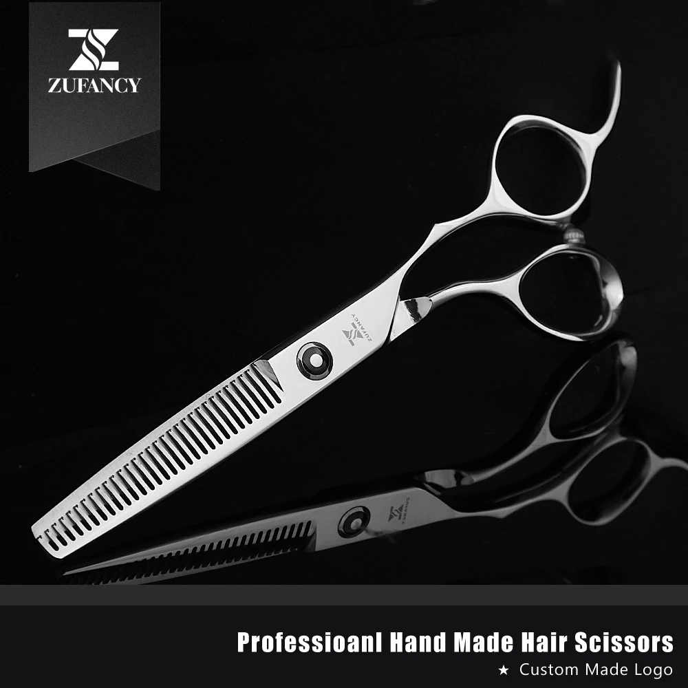 Fast shipped ZUFANCY professional high quality JAPAN 440C 6 inch hair scissors hairdressing cutting&ampthinning barber | Красота и
