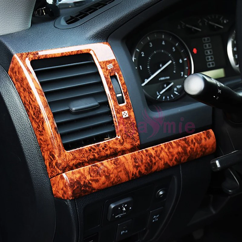 Для Toyota Land Cruiser 200 2008 2009 2010 2011 2012 2013 деревянная цветная накладка посылка хромированный аксессуар для автомобиля