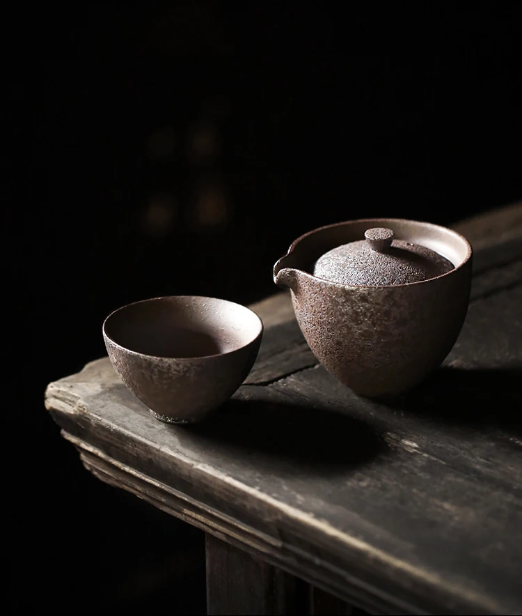 TANGPIN, винтажный Японский чайник, керамический чайник, gaiwan, чайные чашки, портативный, для путешествий, офиса, чайный набор