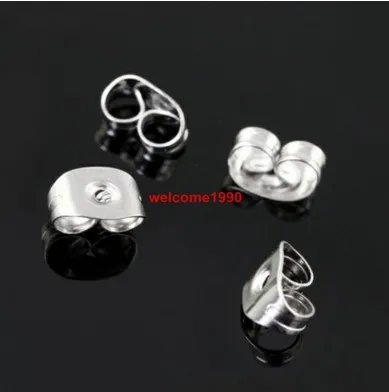 500 шт. сверкающие серьги гвоздики из нержавеющей стали Fate Love|earring backs|caps for jewelryearring