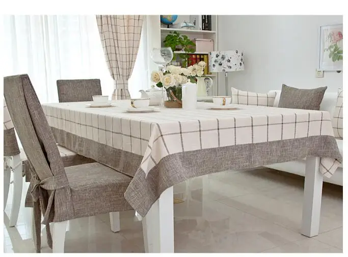 

High quality table cloth table cover cotton linen table cloth