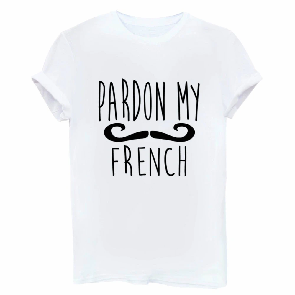 Футболка женская с надписью на французском языке из хлопка|t shirt|women tshirtwomen tshirts cotton