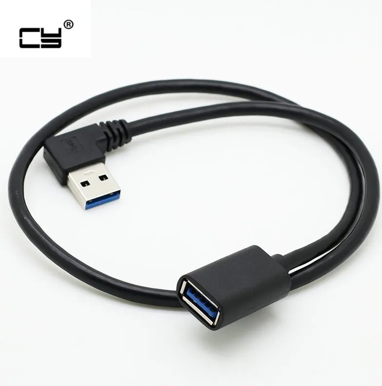 Кабель-удлинитель с левым изгибом 90 градусов USB | Компьютеры и офис
