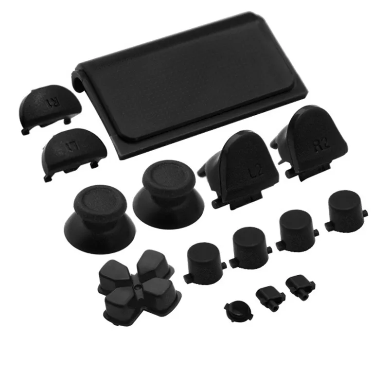 Solid Joysticks Dpad R1 L1 R2 L2 Direction Key ABXY Button For Playstation 4 PS4 Pro Slim Controller JDM-040 JDS 040 4.0 Version |
