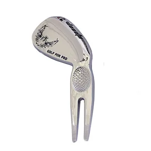Вилка для гольфа, металлический шарик, клин для гольфа в форме зелени, ремонтная вилка, инструмент для гольфа