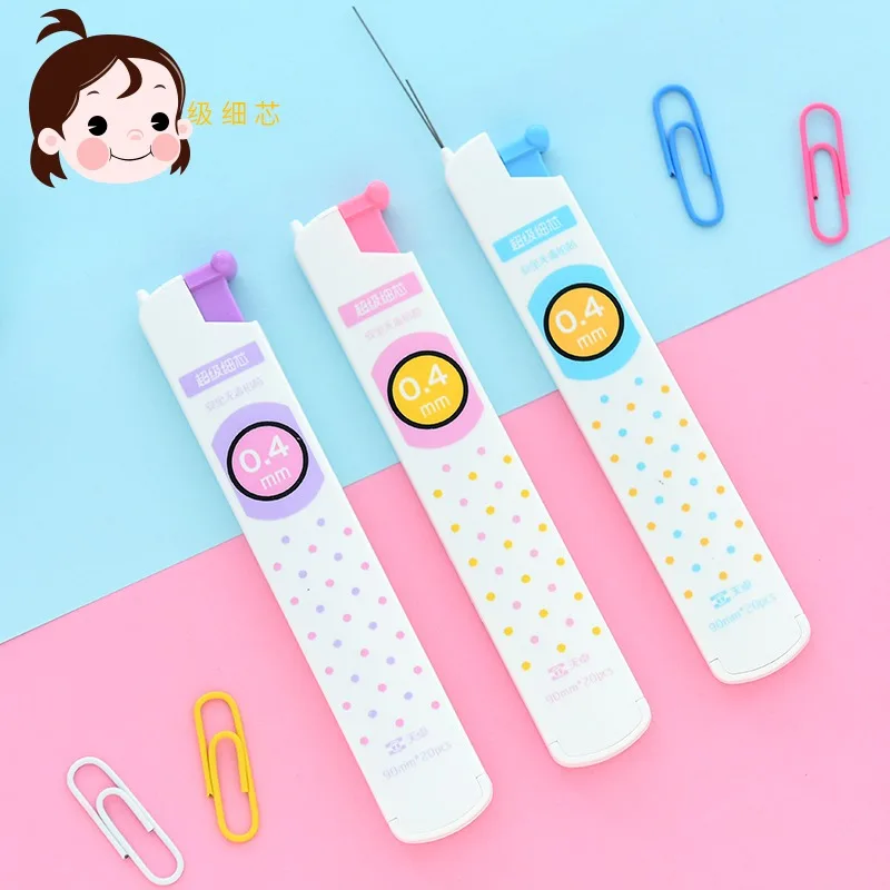 Милый нетоксичный карандаш 0 4 мм для учеников канцелярские товары|Стержни ручек|