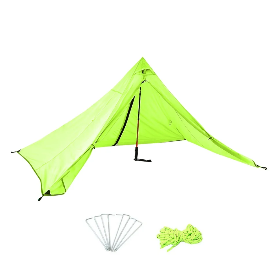 Outer tent Двухслойная палатка 210 т полиэфирная ткань водостойкая альпинистская палатка для кемпинга для рыбалки, охоты, пляжа, путешествий - Цвет: Outer tent