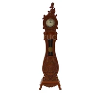 miniature 112 scale dollhouse furniture fine carving european retro floor clock