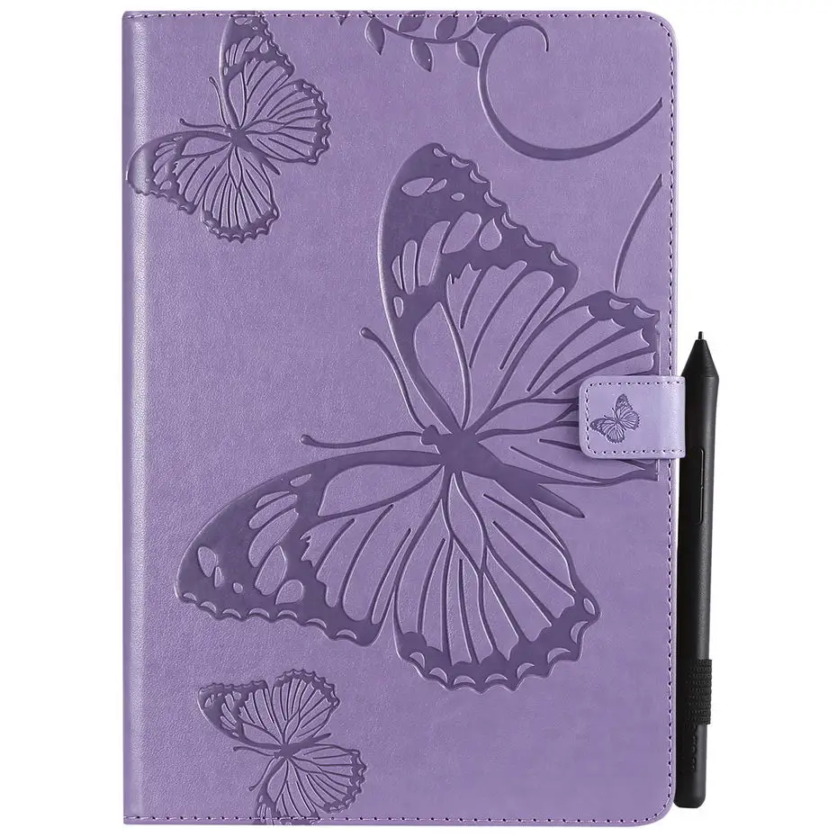 3D Butterfly Flip Case For Samsung Galaxy Tab S4 10.5 T830 T835 SM-T830 SM-T835 10.5&quot Funda Tablet Stand Shell +Stylus+film |