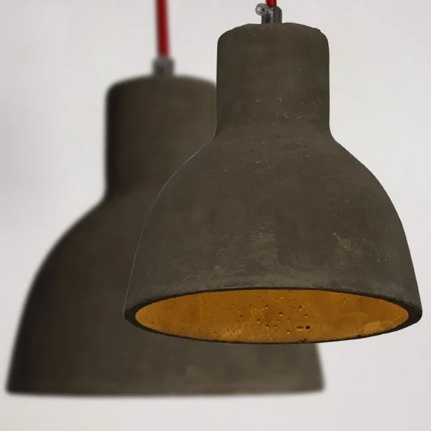 Промышленный винтажный подвесной светильник в стиле ретро из цемента для