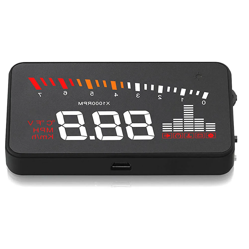 XIAOMI 3 ''экран высокой четкости OBD2 X5 Авто HUD автомобильный проектор на лобовое стекло цифровой измеритель скорости дисплей на плате
