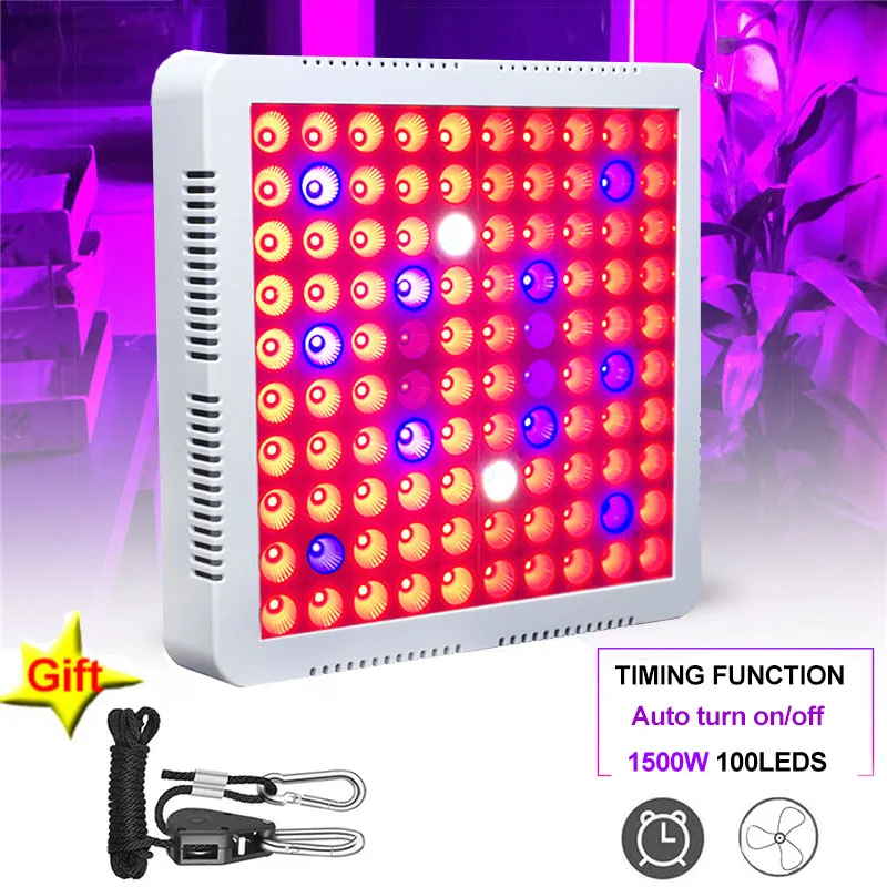 Grow Tent 500W Lamp For Plants 1pc/2pc Lights 225 LED Grow Light Phyto Lamp Full Spectrum Herb Fitolampi Led Grow Box Room Light