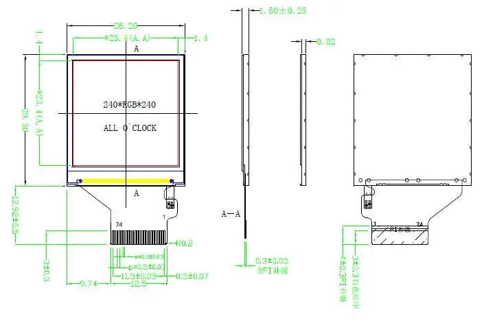 Ips 1,3 дюймов 24PIN 262K SPI HD TFT цветной экран ST7789 диск IC 240(RGB)* 240 MCU 8-битный интерфейс