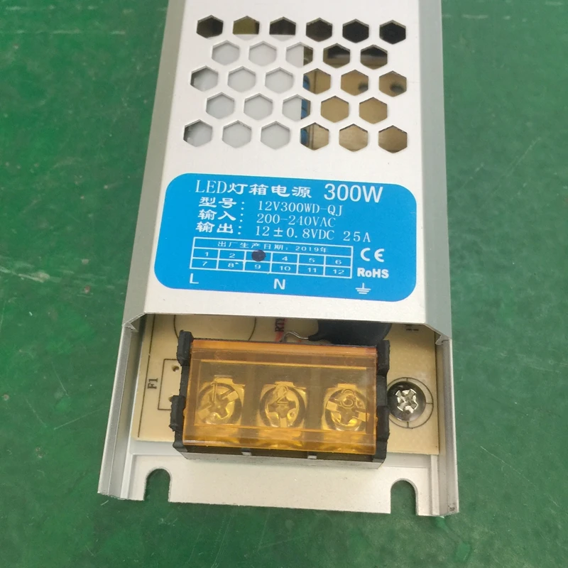 Ультра тонкий светодиодный Питание DC12V150W 200W 300W Светодиодный драйвер AC200-240V