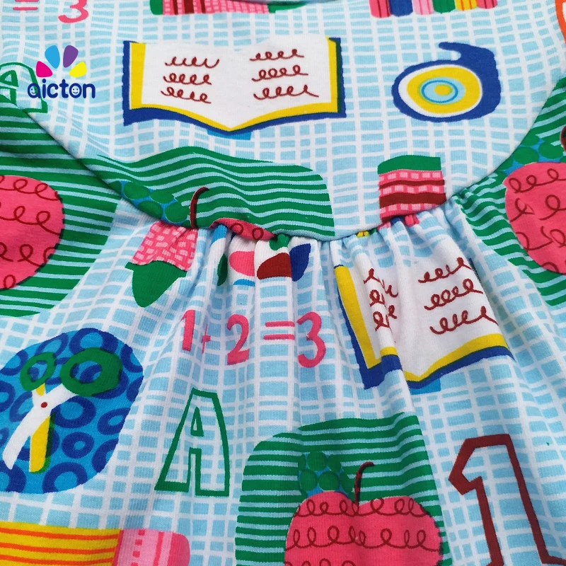 AICTON/Школьная одежда для девочек 1 7 лет комплект одежды хлопковый костюм в