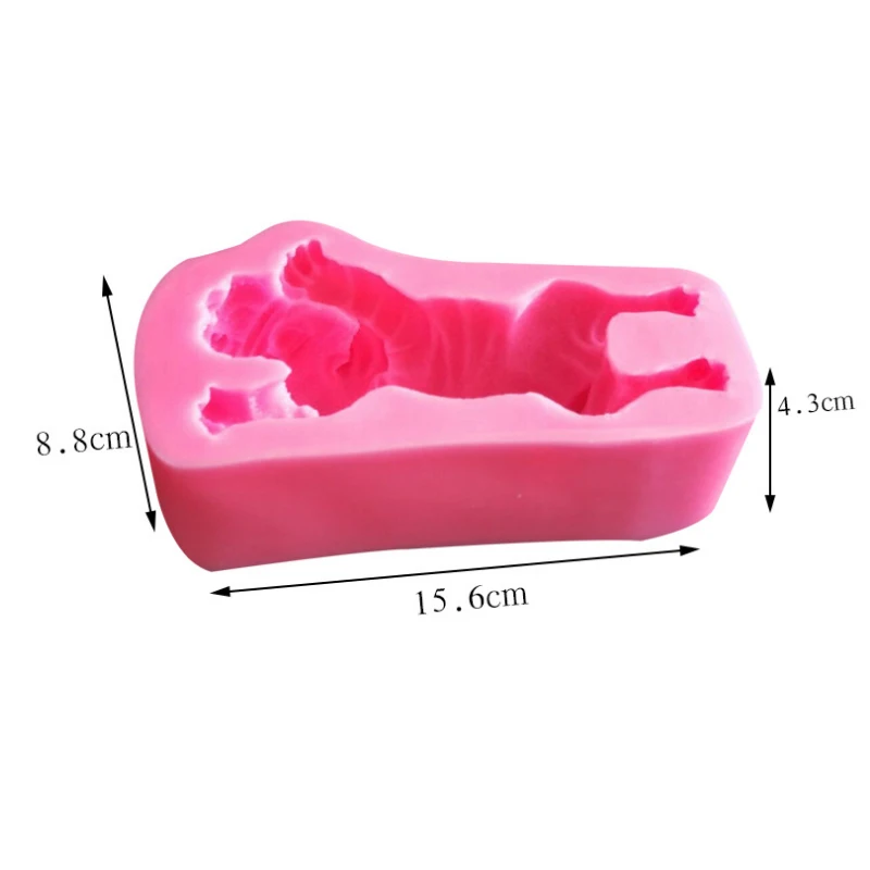 Распродажа силиконовая форма для милой собаки мусс торта 3D Shar Pei мороженого