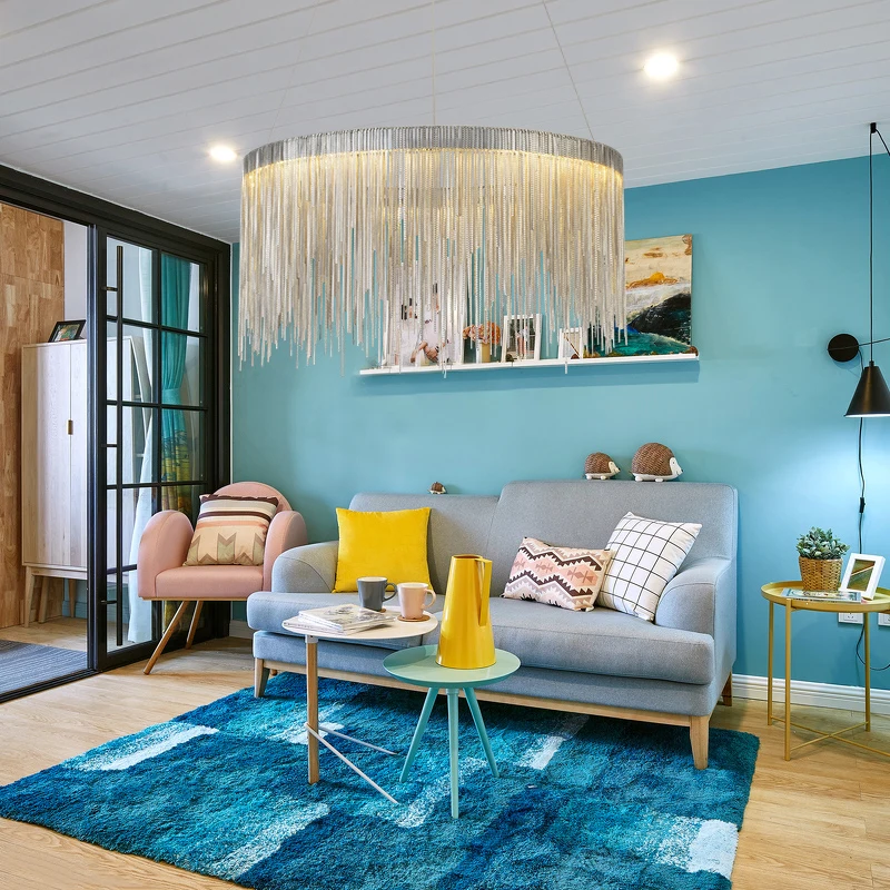 Светодиодная подвесная люстра в скандинавском стиле Роскошная большая