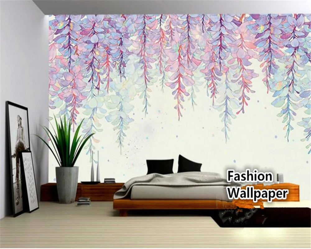 beibehang High fantasy wallpaper romantic flower bouquet hand-painted oil painting gouache murals background 3d tapety | Обустройство