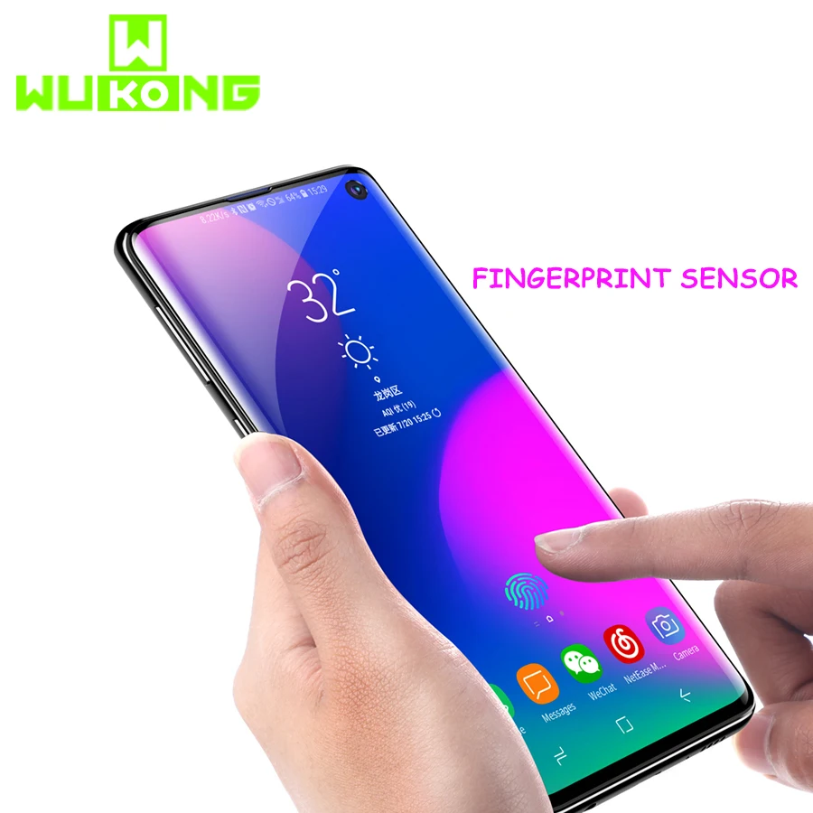 УФ защита для экрана Samsung S10 Plus S10e закаленное стекло с полным покрытием жидкое