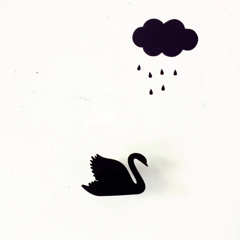 Симпатичные деревянные поделки крючок для одежды в виде лебедя дверь комнаты