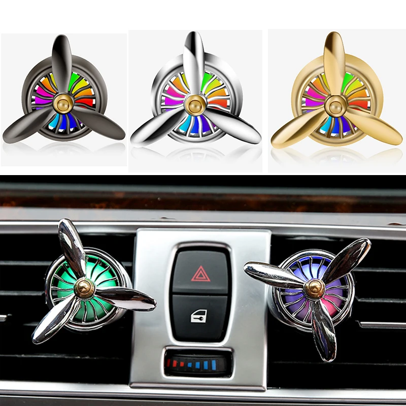 Auto Accessories 1Pc Car Air Freshener Solid aroma Perfume Mini Fan Cute Force 3 Clip Outlet Aromatherapy Car-styling | Автомобили и