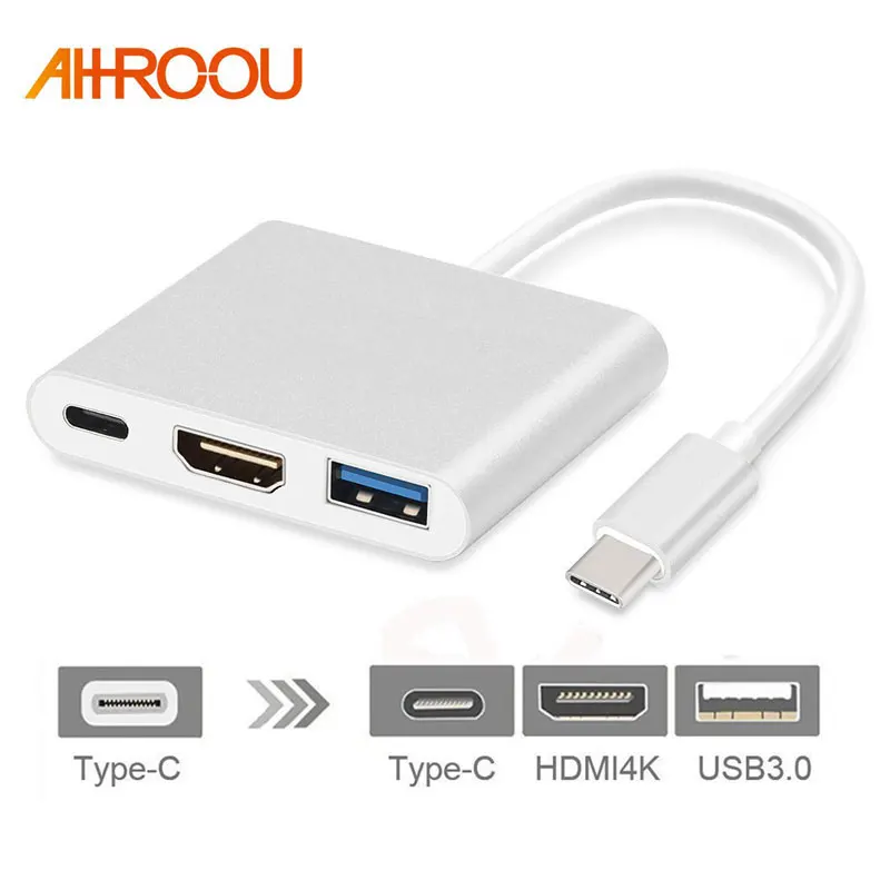 USB Type C к HDMI 3 0 зарядный адаптер конвертер 1 концентратор для MacBook Pro Pixel Huawei Mate10 Samsung
