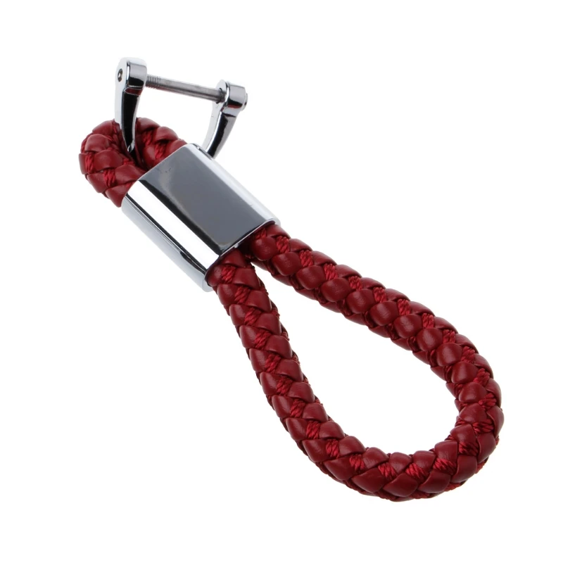 Braided Leather Strap Universal Key Chain Ring Fobs For Car Chevrolet BMW HONDA KIA-M18 | Автомобили и мотоциклы