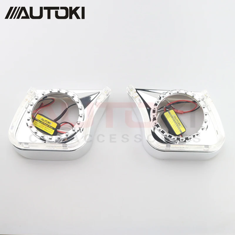 Autoki 3 0 дюймов Новый u образный биксеноновый объектив проектора светодиодный