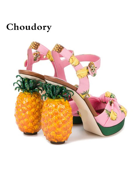 Сандалии женские из розовой ткани босоножки на платформе с открытым носком