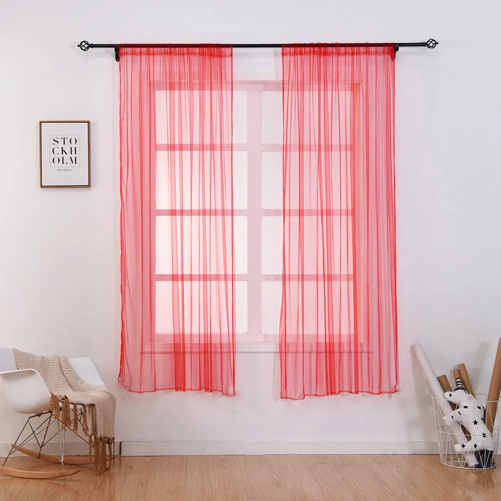 Короткие шторы для кухни сплошная вуаль занавески гостиной современная спальня