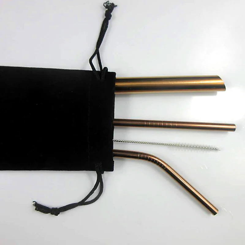 5 шт пузырчатые трубочки для чая 304 острый из нержавеющей стали соломенные