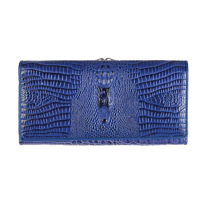 Роскошные женские кошельки из натуральной кожи с крокодиловым узором Лидер